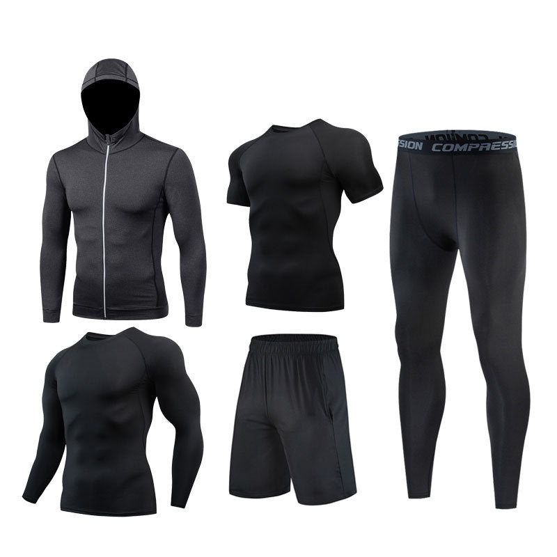 Sports Suit Men's Long-sleeved Trousers Gym Suit Running Training