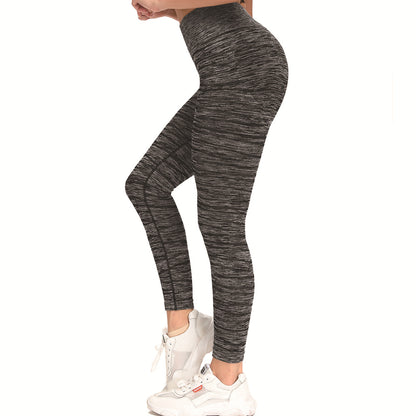 Women's Nude Yoga Pants Leopard Print Quick Dry High Waist Tight