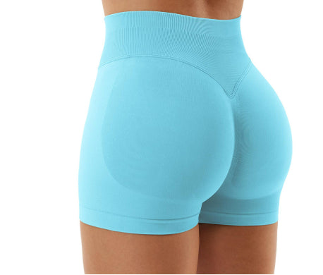 High Waist Yoga Shorts Tight Hip Raise Seamless
