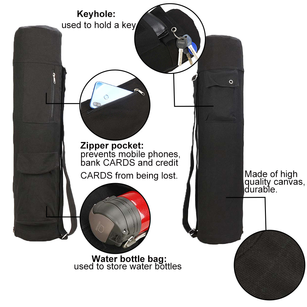 New Portable Gym Blackyoga Backpack Yoga Mat Waterproof