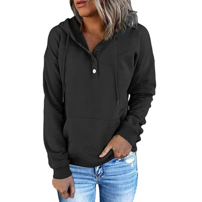 Long-sleeved Hooded Sweatshirt With Pockets Sports Clothing