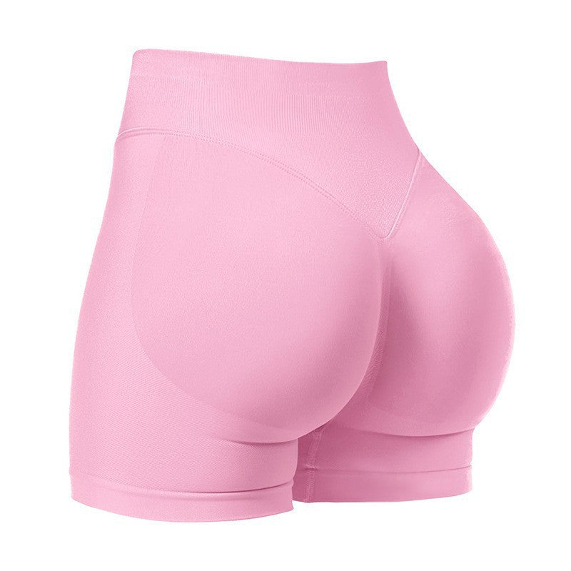 High Waist Yoga Shorts Tight Hip Raise Seamless