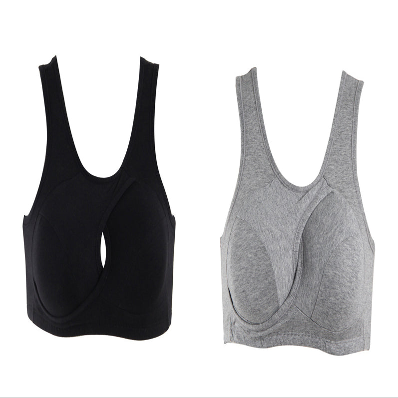 Women's Wireless Thin Gathered Vest Sports