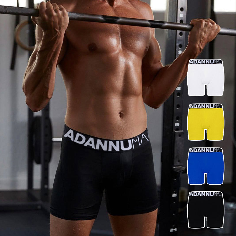 Men's Fitness Sports Cotton Elongated Boxer