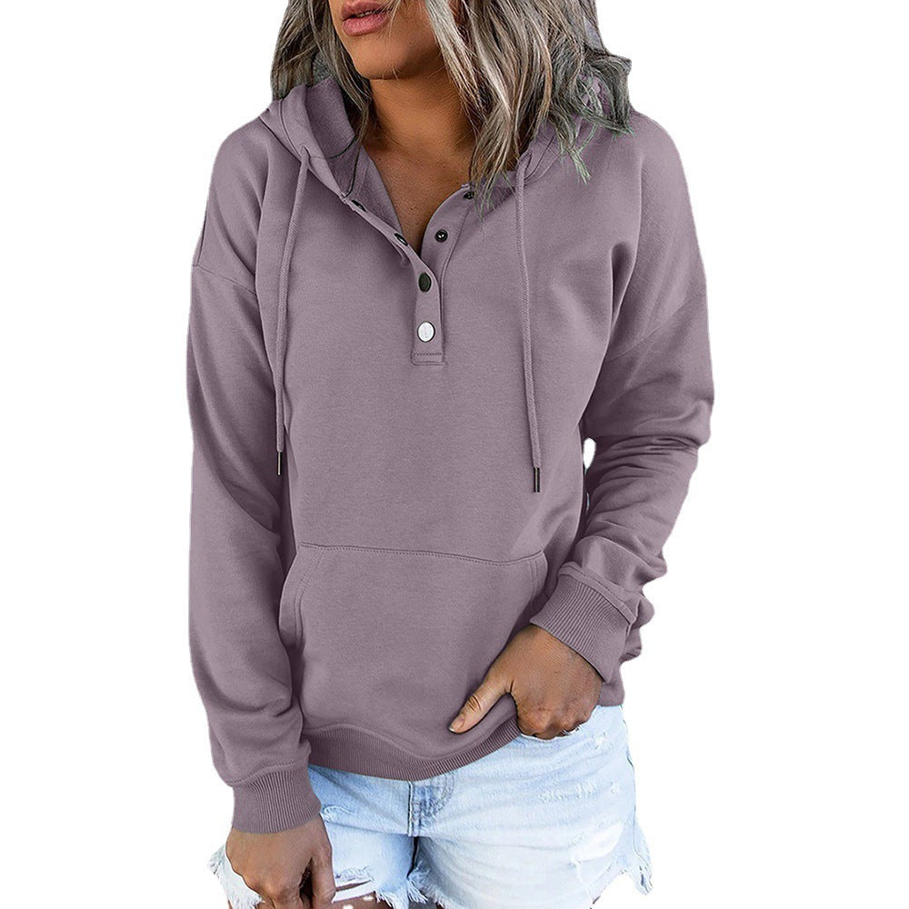 Long-sleeved Hooded Sweatshirt With Pockets Sports Clothing