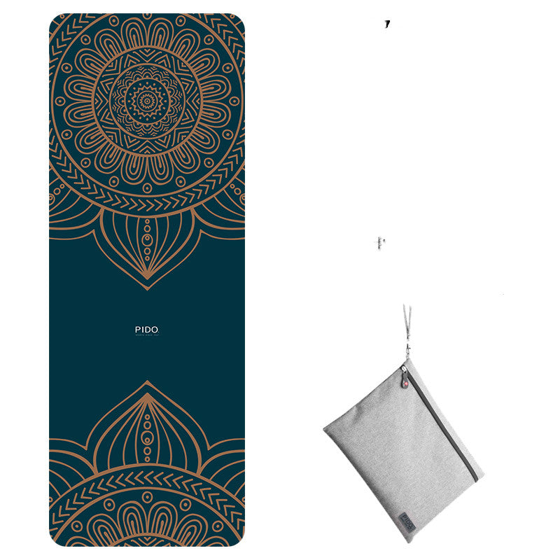 Widened and folded yoga mat