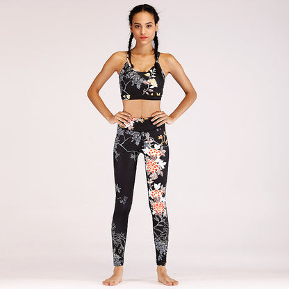 Printed Yoga Fitness Set