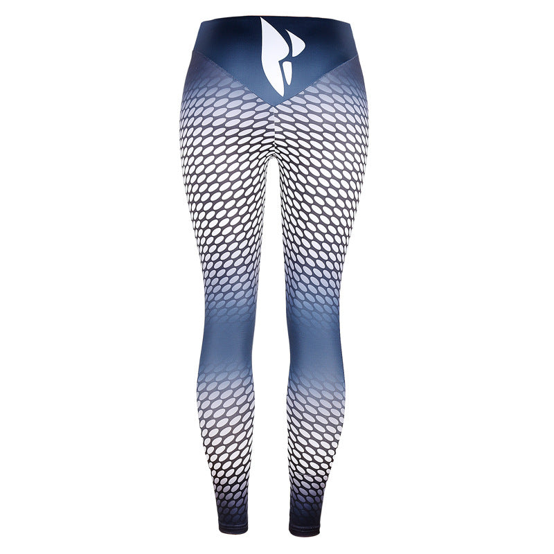 Spot printed yoga leggings