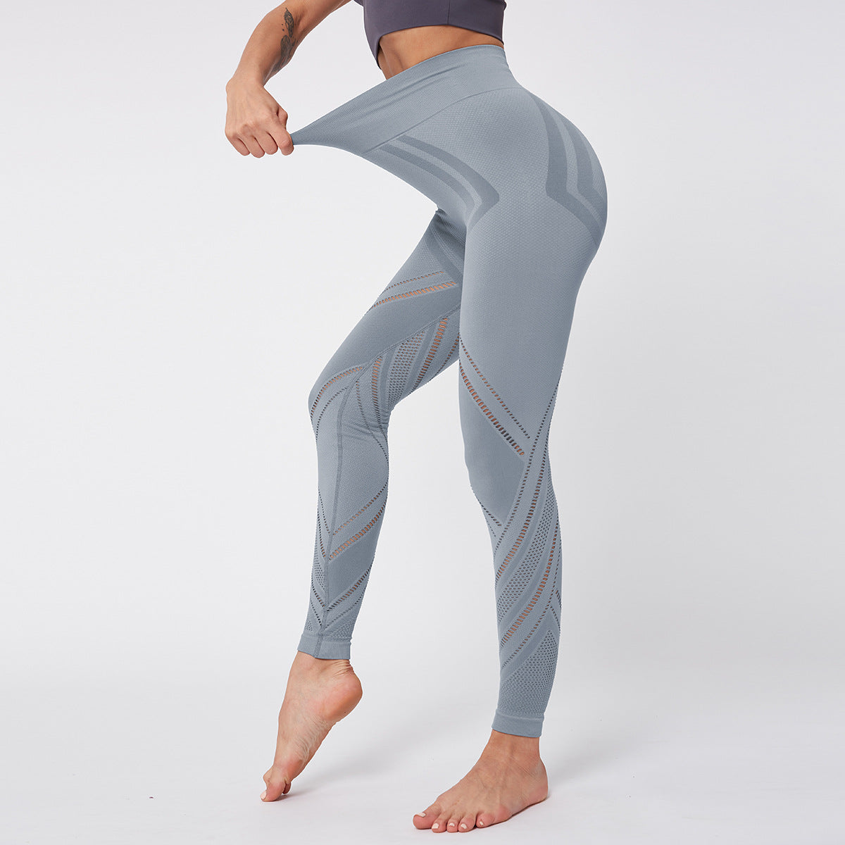 Seamless yoga pants running legging fitness pants