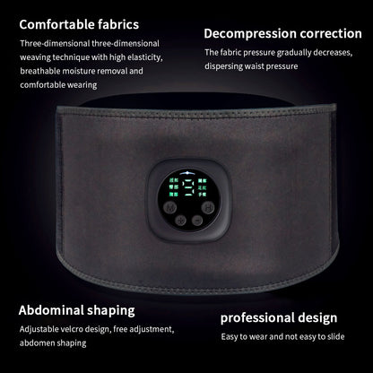 Smart Digital Display Fitness EMS Belt Abdominal Instrument