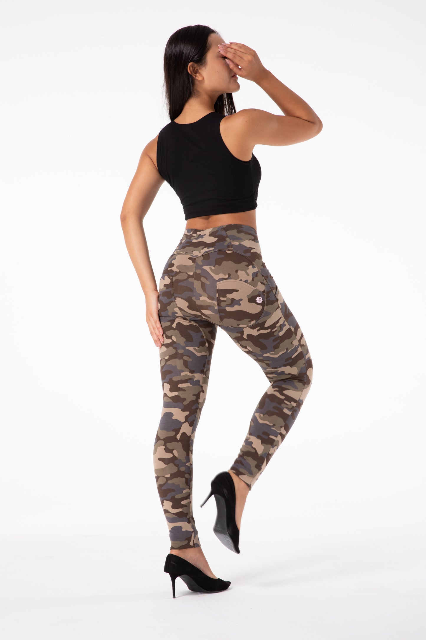 Melody camo leggings high waist  tights running leggings camouflage