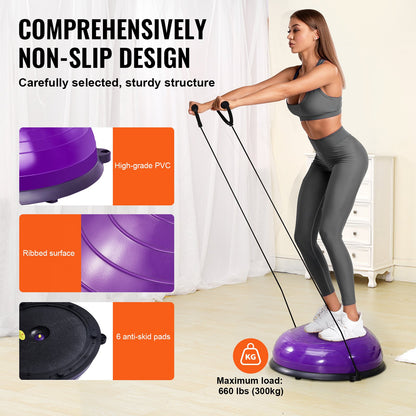 Half Exercise Ball Trainer, 23 Inch Balance Ball Trainer
