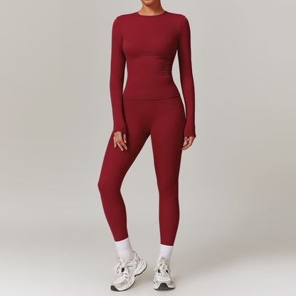 Tight-fitting Brushed Yoga Suit Quick-drying Fitness Clothes Fitness