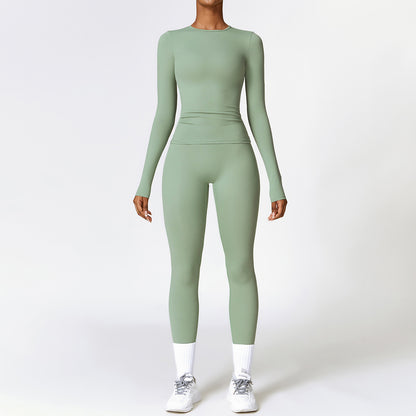 Tight-fitting Brushed Yoga Suit Quick-drying Fitness Clothes Fitness