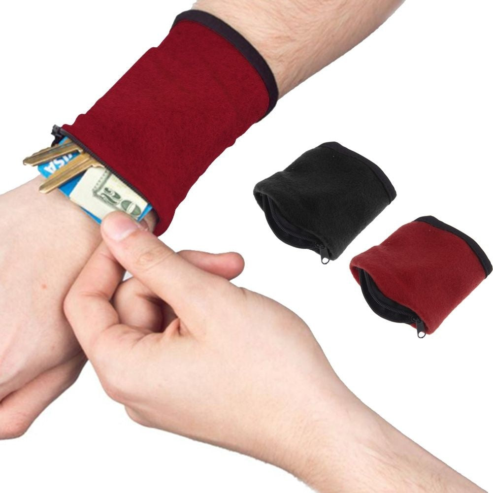Wrist Wallet Pouch Fitness Band Wristbands Cycling Sport