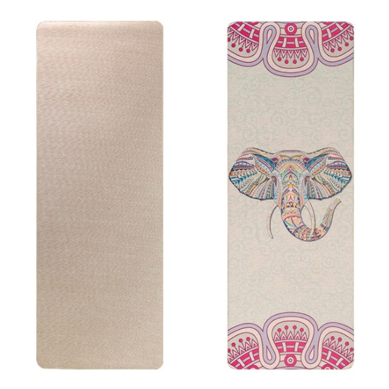 Natural rubber linen yoga mat