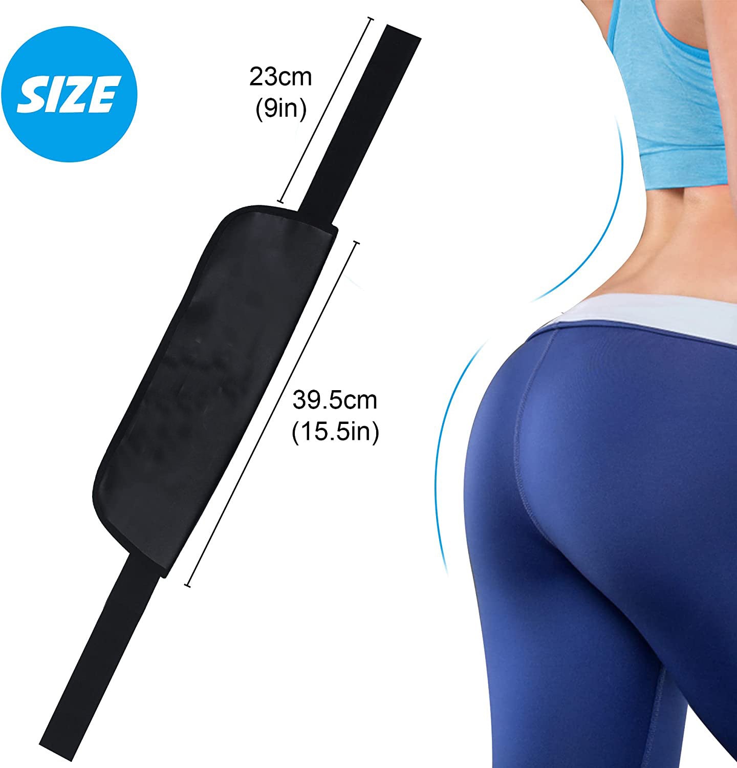 Hip Thrust Belt Glute Bridge Pad Butt Workout With Dumbbells