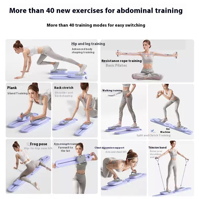 Multifunctional Split Pilates Fitness Board Training Equipment