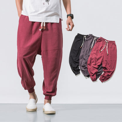 Mens Hip Hop Streetwear Gym Joggers Pants Drawstring