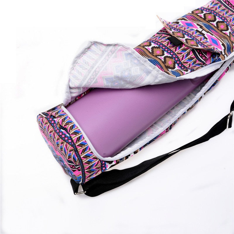 Portable yoga mat canvas bag