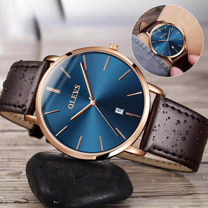 Fashion Casual Watch Men Watches Leather Sport Wristwatch