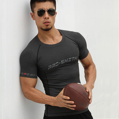 New Summer Casual Printing Tight-fitting Running Fitness Clothing For Men