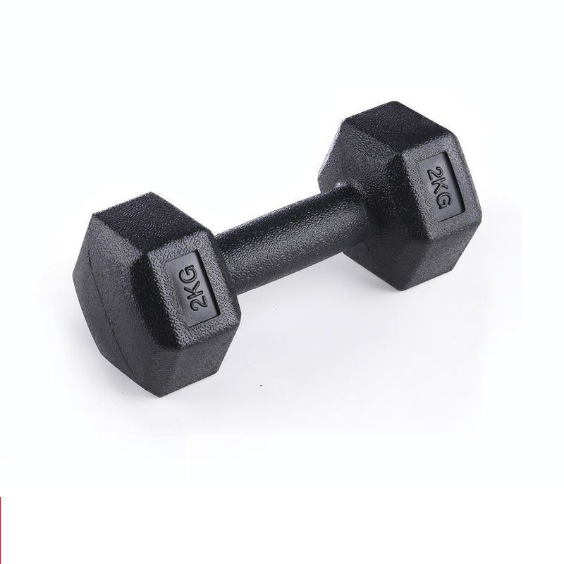 Dumbells Men's Arm Muscle Training Rubberized Dumbbells