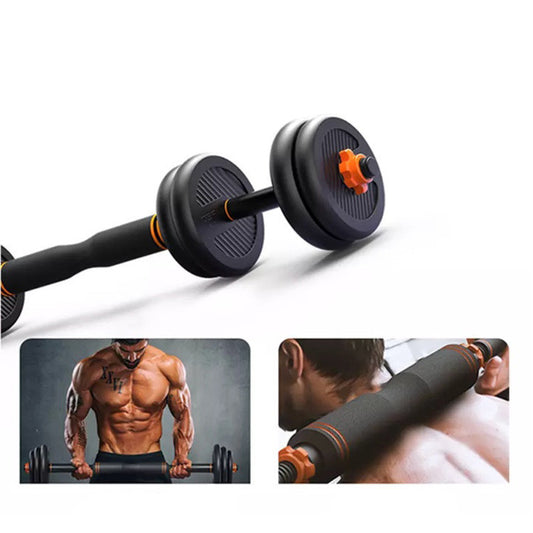 Men's Fitness Equipment Rubberized Dumbbell Household Kettlebell Removable Barbell