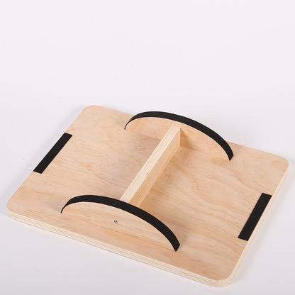 Rectangular Balance Board Wooden Fitness Equipment