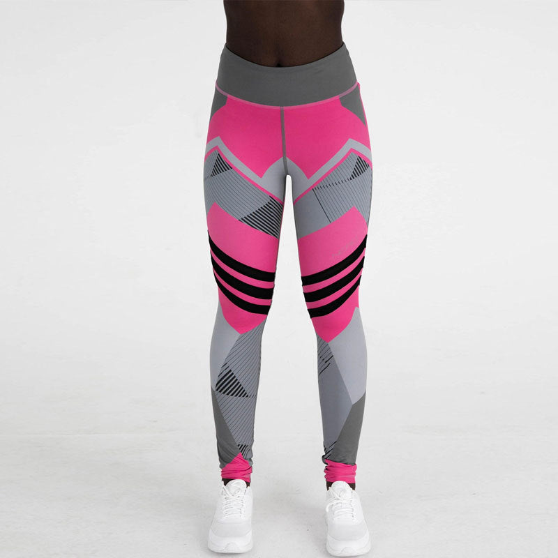 Geometric Print Butt Lifting Yoga Pants