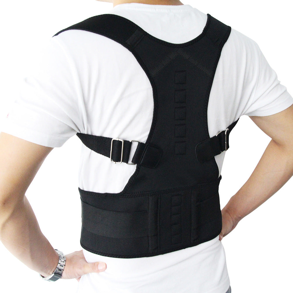 Adjustable Magnetic Posture Corrector Corset Back Men Body Shaper