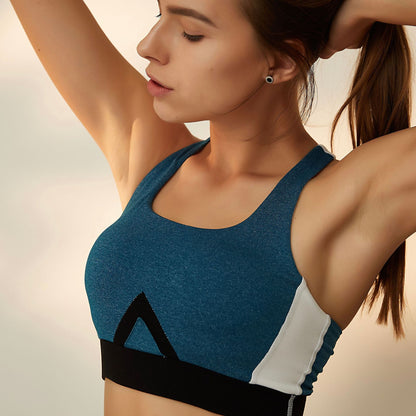 Spring New Fashion Yoga Sports Vest Set Traceless Bra Sports Bra