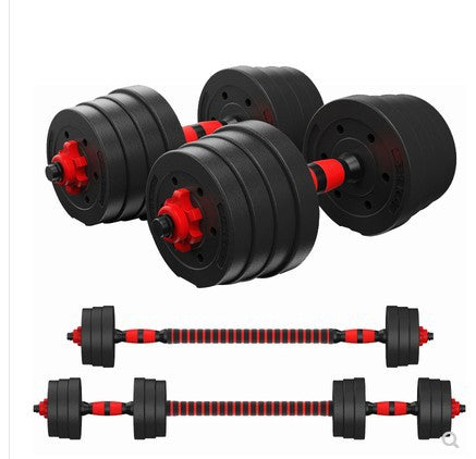 Home Training Arm Muscle Rubber Coating Dumbbell Barbell Fitness Equipment