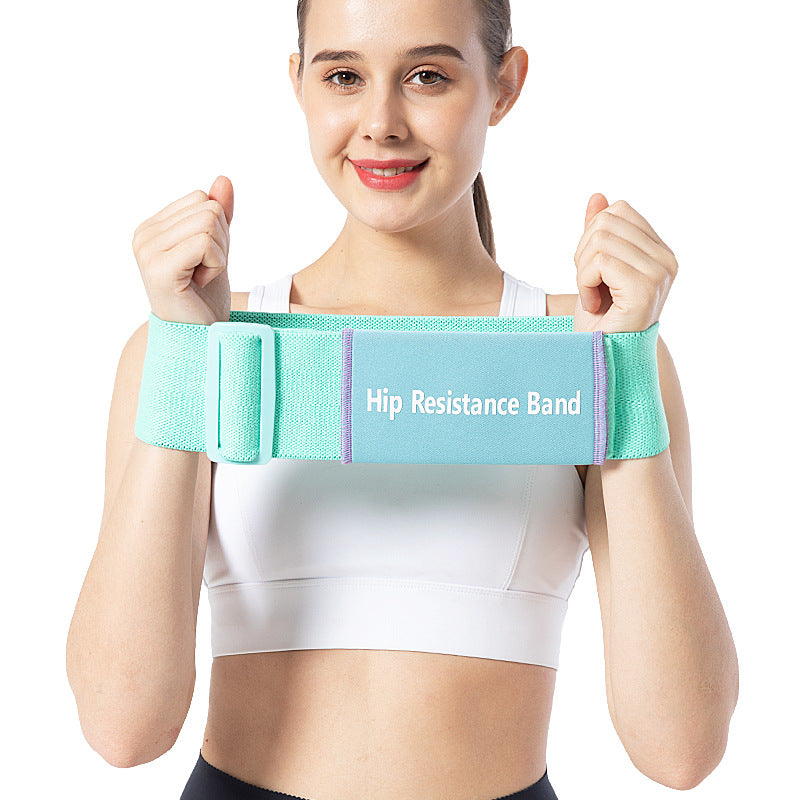 Adjustable Resistance Band Polyester Cotton Latex Silk Hip Belt