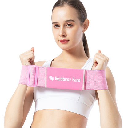 Adjustable Resistance Band Polyester Cotton Latex Silk Hip Belt