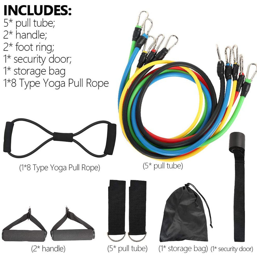 Rally Rope Set 11 Piece Set Rally Resistance Bands Latex