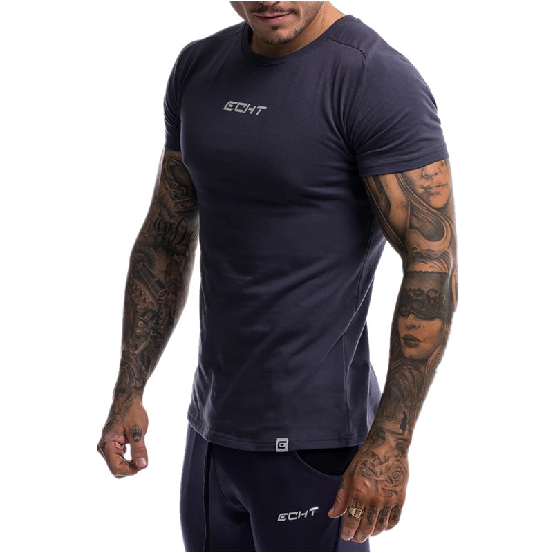 Summer Sports Short-Sleeved Men'S Loose Top Running T-Shirt