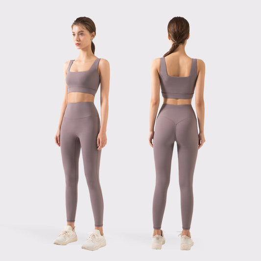 Bra Suit Women Running Sports Peach Hip Gym Training Yoga Suit Suit