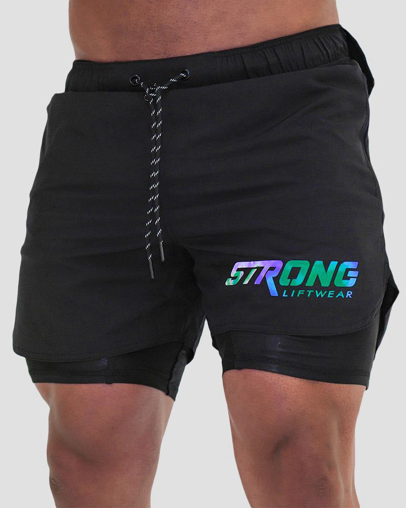 Summer Trend New Shorts Men'S Muscle Fitness Brothers Sports Running Training