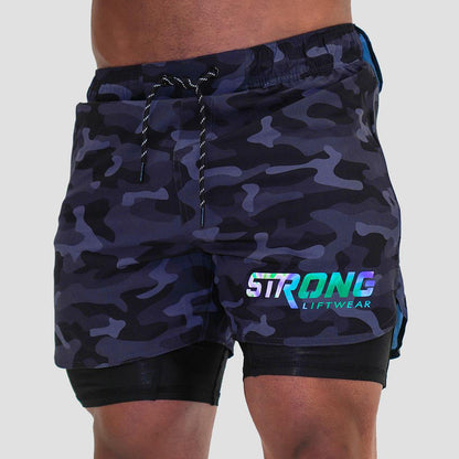 Summer Trend New Shorts Men'S Muscle Fitness Brothers Sports Running Training