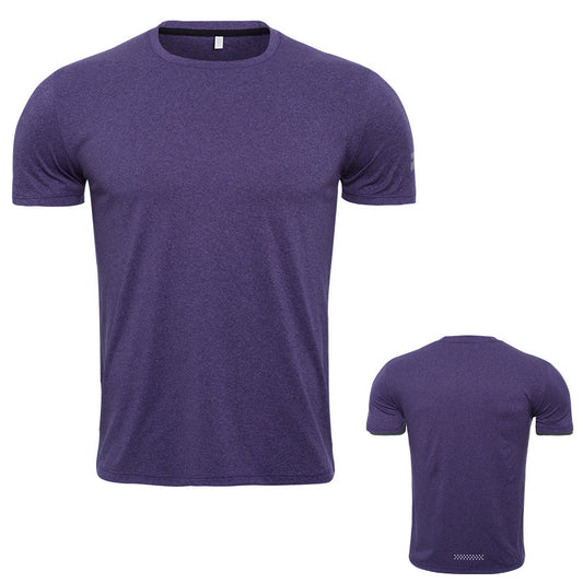 Men's Loose Large Size Quick-drying T-shirt Round Neck Stretch Fitness Clothing