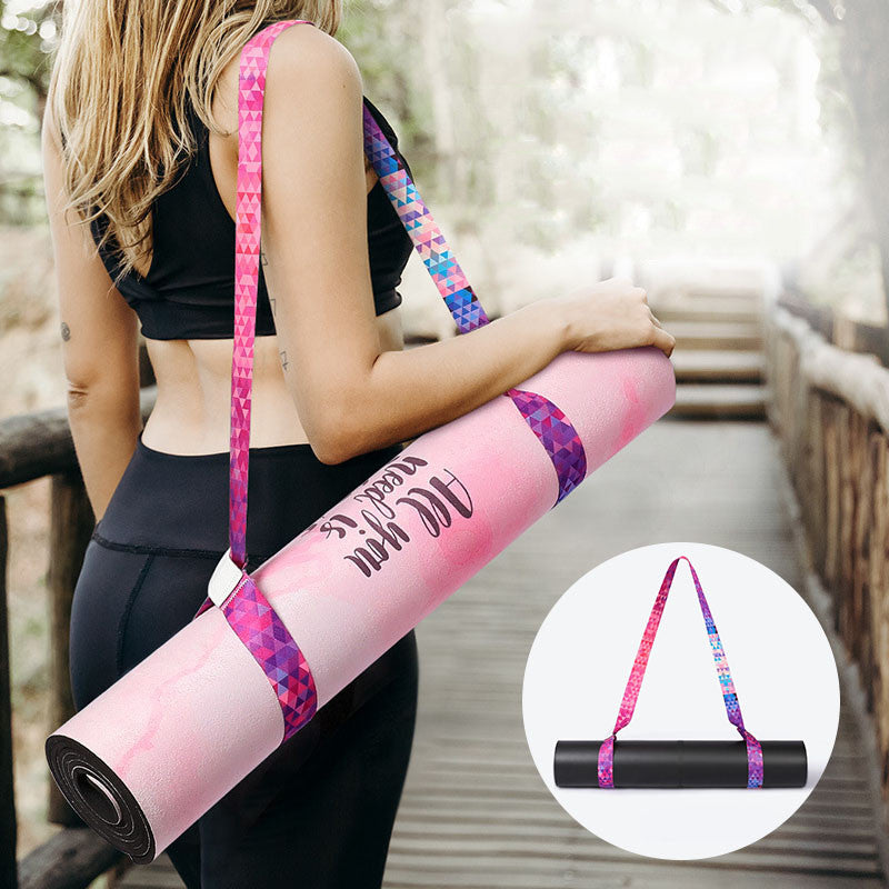 Pure Cotton Yoga Mat Strap Elastic Band Colorful Binding Band Yoga