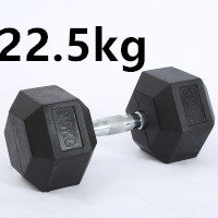 Fitness Hexagonal Rubberized Fixed Dumbbell