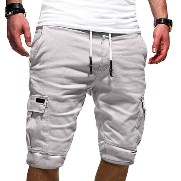 Men Casual Jogger Sports Cargo Shorts Military Combat Workout Gym