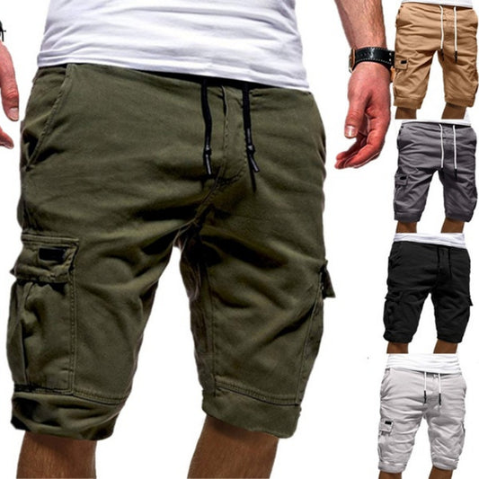 Men Casual Jogger Sports Cargo Shorts Military Combat Workout Gym