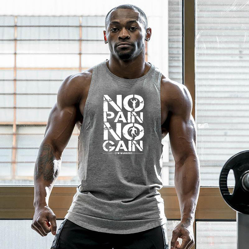 Bodybuilding Clothing Gym Small Round Neck Sports Training Men's Vest