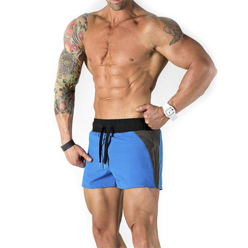 Muscle Boy Brothers Fitness Bodybuilding Stitching Sports Training Shorts