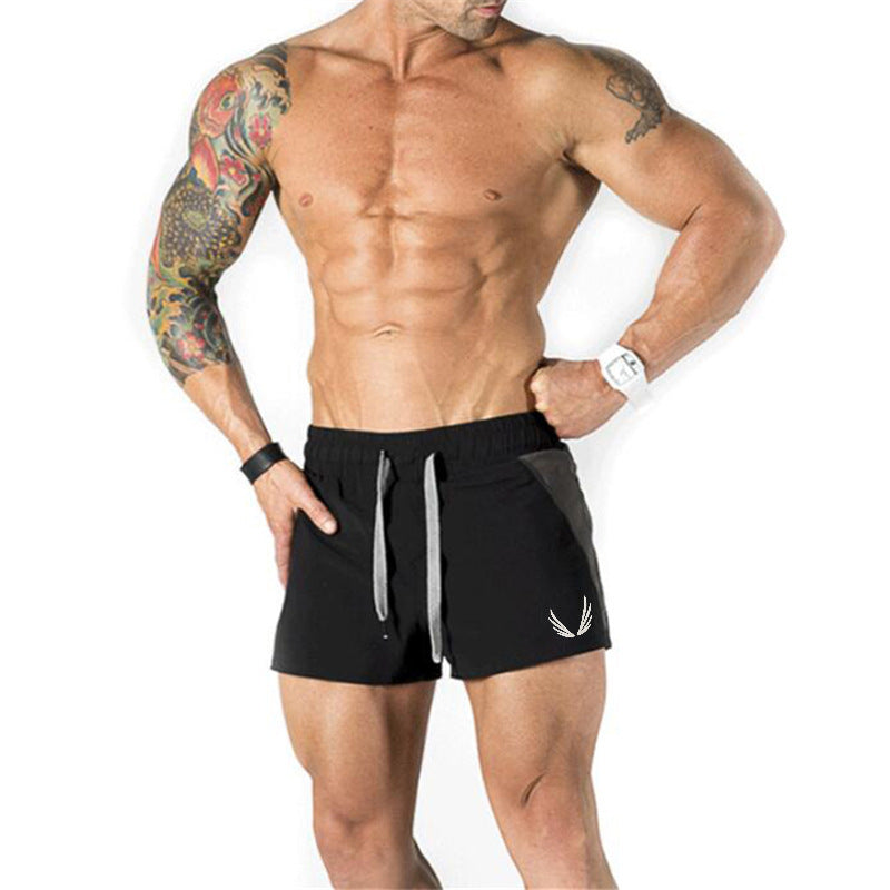 Muscle Boy Brothers Fitness Bodybuilding Stitching Sports Training Shorts