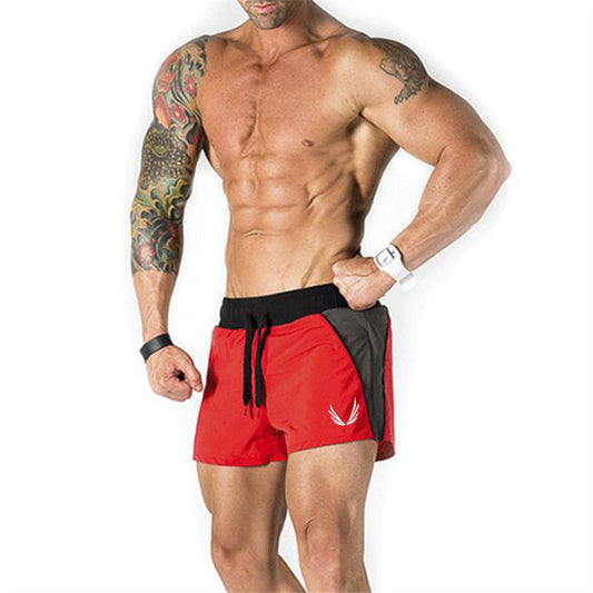 Muscle Boy Brothers Fitness Bodybuilding Stitching Sports Training Shorts