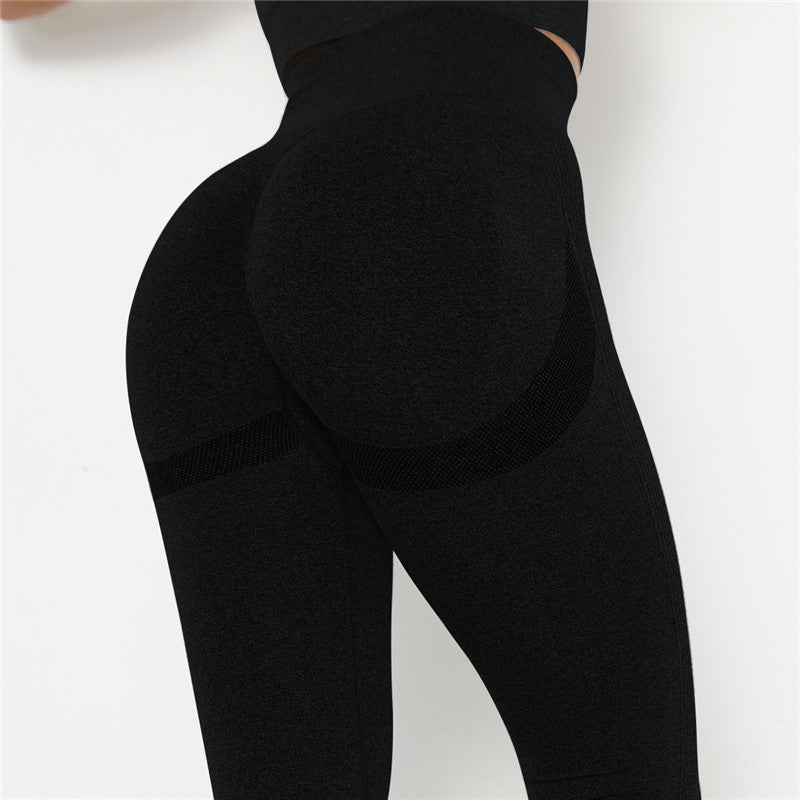 European And American Seamless Yoga Quick-Drying Hip Pants High Waist